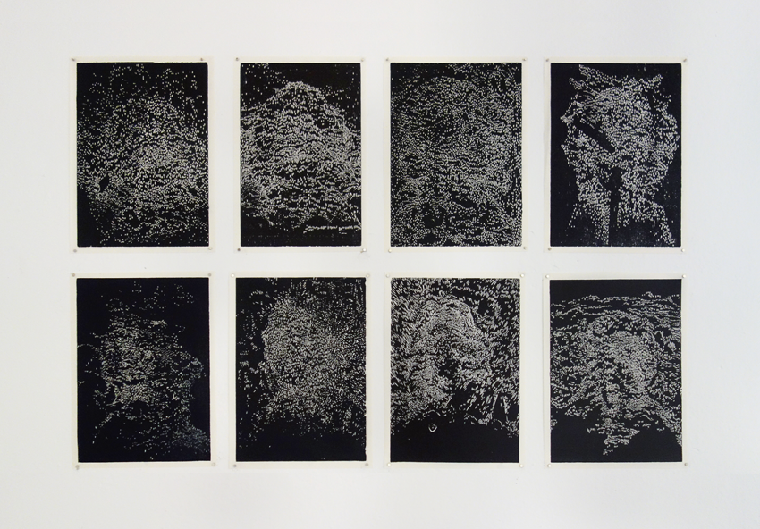 Holzschnittserie Spirits